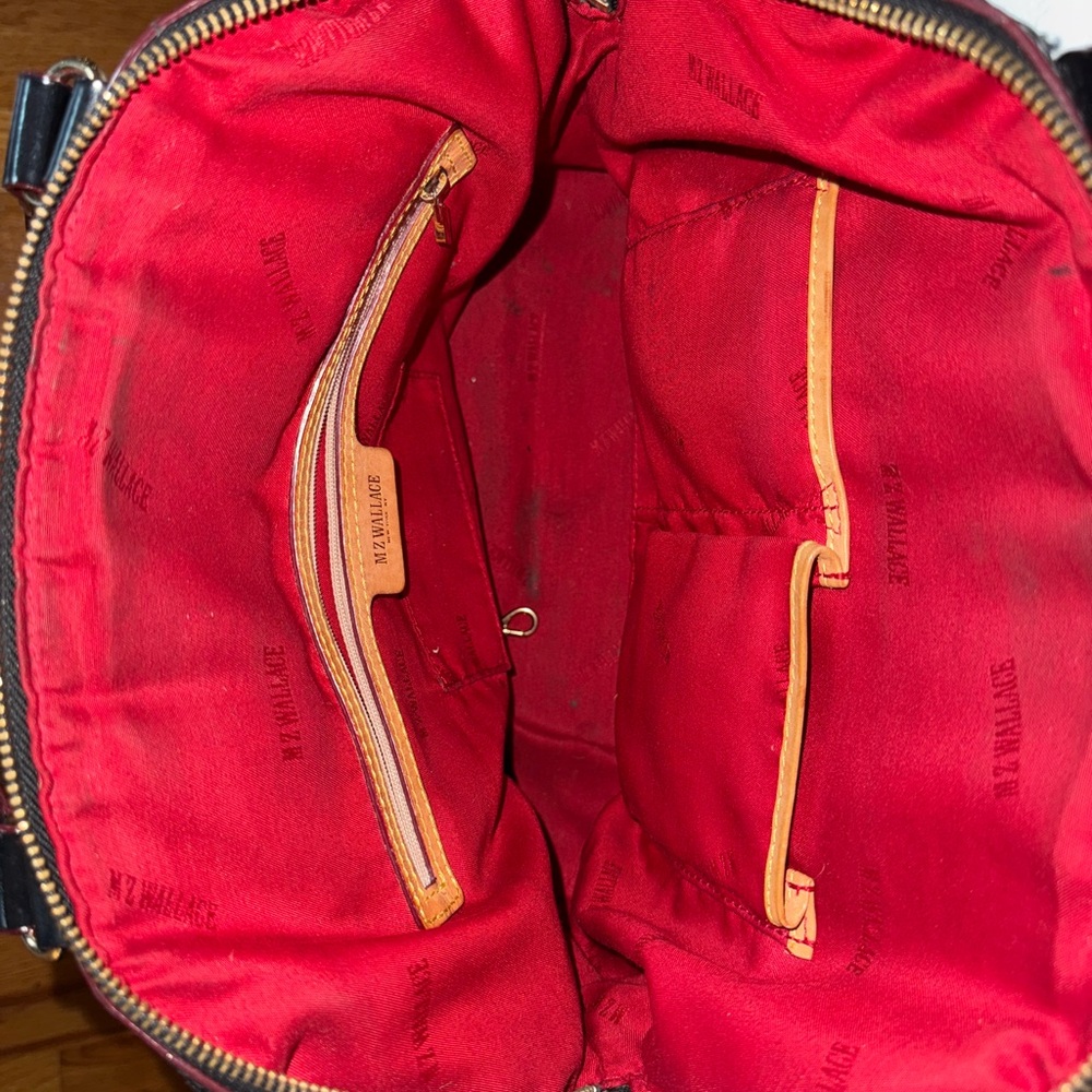 MZ Wallace Black Pleated Shoulder Bag - Picture 3 of 4